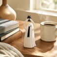 thumbnail image 5 of Liamobondopolis Cute Ghost Resin Figurine with Tiny Feline Accent for Halloween Tabletop Fireplace Mantel Indoor Fall Seasonal Decor 5.91 In, 5 of 7