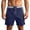 Navy, variant on Men's Gym Shorts Drawstring 5 Inch Quick Dry Solid Color Side Shorts Summer Shorts Loose With Pockets Straight Leg Comfortable Casual Everyday Outdoor Vacation Shorts
