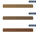 thumbnail image 4 of POVISON 94" Minimalist Floating TV Stand for TVs up to 80",Fully-Assembled Modern Media Console with 4 Flip-Down Cabinet Doors,Walnut, 4 of 8