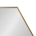 thumbnail image 4 of Kate and Laurel Rhodes Modern Hexagon Wall Mirror, 22 x 25, Gold, Chic Geometric Mirror for Wall, 4 of 8