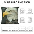 thumbnail image 5 of Orinice Bald Eagle Graphic Decorative Cotton Linen Throw Pillow Cover for Home Couch Living Room Bed Sofa, High-Quality Pillowcase, 1PC 22x22in, 5 of 5