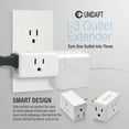 Unidapt 3 Outlet Multi Plug Wall Adapter, Multiple Outlet Splitter ...