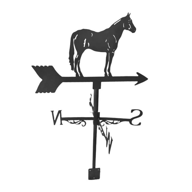 S SERENABLE Metal Weathervane Home Outdoor Garden Professional Measuring Tool Crafts
