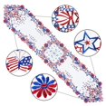 thumbnail image 2 of Simhomsen Camino De Mesa Patriótico Festivo Del 4 De Julio Para El Día De La Independencia Americana, Día De Los Caídos, Estrellas Bordadas, Mariposas Y Flores (14? 89 Pulgadas), 2 of 5