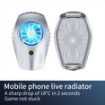 thumbnail image 3 of Mobilephone Radiator Atmosphere Light Professional Gaming Live Streaming Cooling Fan for 4.5-6.5inch Phones with Charging Cable Silver, 3 of 6