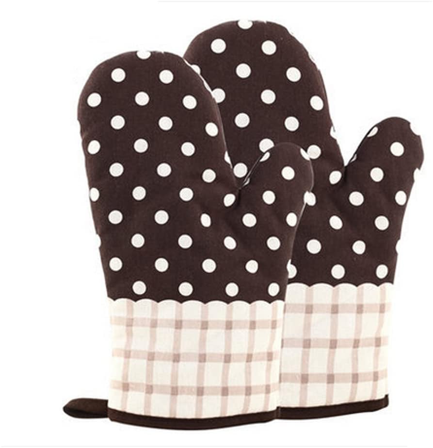 Glove Microwave BBQ Oven Cotton Baking Pot Mitts Cooking Heat Resistant ...