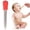 Red, variant on 5ml Liquid Droppers Clear Medicine Silicone and Plastic Pipettes Eye Dropper with Bulb Tip for Candy Molds (Yellow,1 Pack)