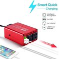 thumbnail image 2 of BYGD 300W Car Inverter 12V DC to 110V AC Power Inverter Car Adapter Outlet Converter with 2.4A Dual USB and Dual AC, 2 of 5