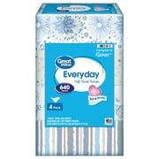 Great Value Everyday Soft Facial Tissues, 160 Count, 4 Pack