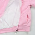 thumbnail image 4 of BOBOGOJP Girls Zip Up Hoodies Teen Hooded Sweatshirts Fleece Jackets Kids Fall Fashion Outfits Winter Clothes Pink for Size 3-4 Years, 4 of 7