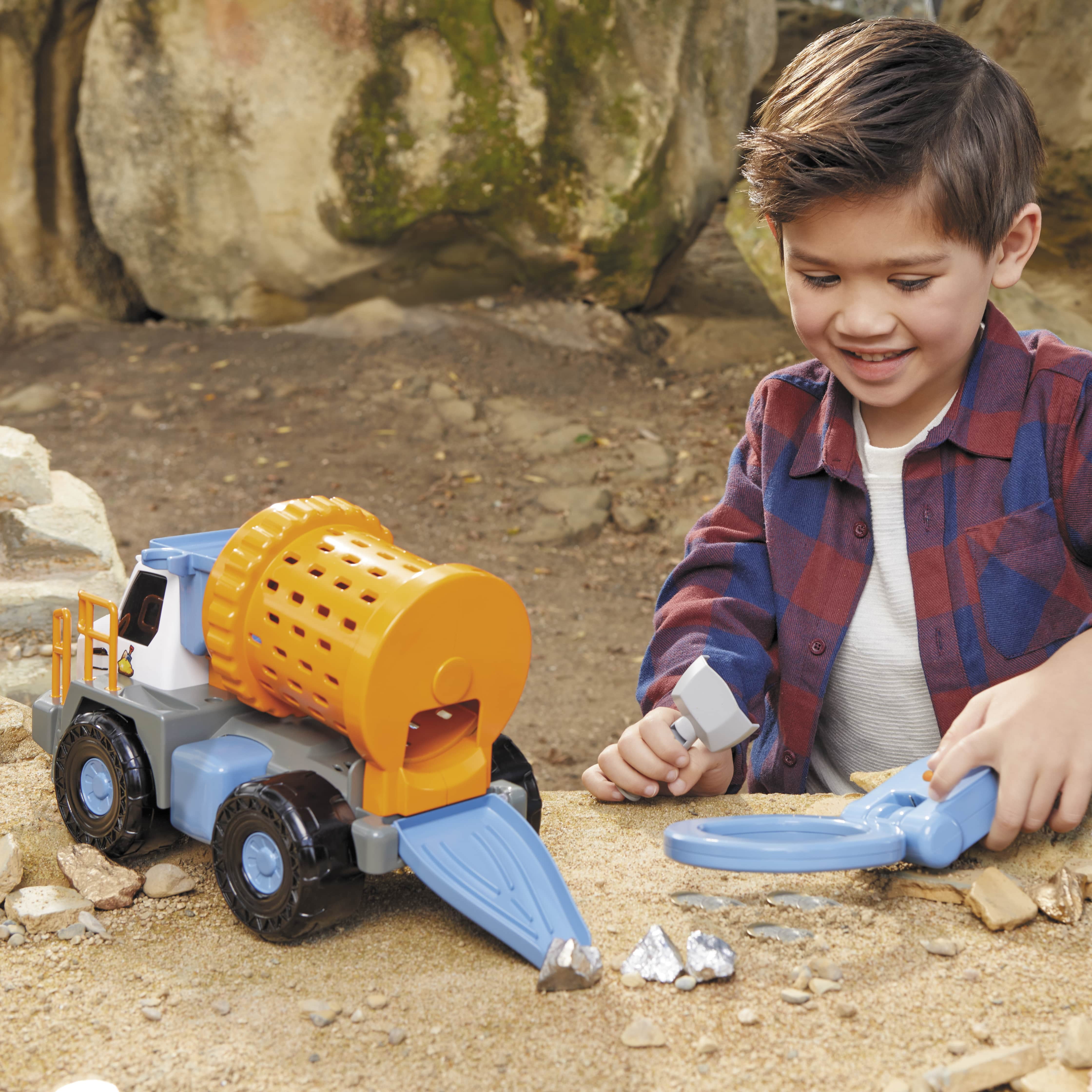 Big Adventures Metal Detector Mining Truck, STEM Toy Vehicle for Girls, Boys, Kids Ages 3+