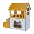 thumbnail image 2 of Escaleras de cartón para casa de gatos, muebles de espacio extragrande, protección para gatos, marco de escalada, cama tipo lounge para animales, 2 of 8