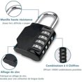 thumbnail image 3 of 4-digit Combination Padlock, 2 Pack Code Padlock 4-digit Waterproof, 3 of 3