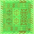thumbnail image 1 of Ahgly Company Indoor Square Southwestern Green Country Area Rugs, 3' Square, 1 of 1