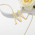 thumbnail image 2 of TINGN Sideways Gold Initial Necklace for Women Stainless Steel Gold Plated Necklace, 2 of 5