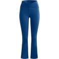 thumbnail image 4 of Flare Yoga Pants, Crossover Yoga Pants with Tummy Control, High-Waisted and Wide Leg, 4 of 5