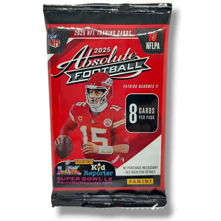 NFL Panini 2025 Absolute Football Trading Card RETAIL Pack (8 Cards)