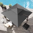 thumbnail image 4 of Crestlive Products  10FT Square Patio Cantilever-Offset Umbrella Gray, 4 of 5