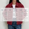 thumbnail image 3 of Enjoytime Fall Jackets for Women Lapel Collar Long Sleeve Cropped Zip Up Jacket Vintage Casual Outerwear with Pockets, 3 of 8