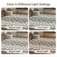 thumbnail image 6 of ODIKA 5'x7' Black Cream Geometric Washable Area Rug Bold Abstract Patterns with Intricate Symmetry for Small Living Room, Bedroom, Easy Care, Non-Shedding, Pet Friendly, 6 of 6