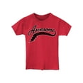 thumbnail image 2 of Tee Luv Awesome and Good Vibes Boys' Retro Tee Shirts, Toddler, Size 2T, 3-Pack, 2 of 8