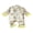 Yellow, variant on Cjfdfy Newborn Baby Girl Boy Halloween Fall Pajamas Romper Ghost Floral Print Long Sleeve Fuzzy Trim Lapel V Neck Pajamas Silky Button-up Sleepsuit Cute My First Halloween Fall Winter Pjs 0-2Y 