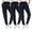 Navy, variant on 3 Pack of Womens Jogger Fleece-Lined Sweatpants, Bulk Comfy Joggers with Ribbed Cuffs, Bulk Soft Jogger Pants for Women, Color Black, Size 3X-Large