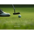 thumbnail image 2 of ArtsyQuotes 32x25 Black Ornate Wood Framed with Double Matting Museum Art Print Titled - Arthur Daley Quote: Golf, 2 of 4