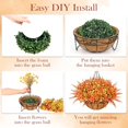 thumbnail image 6 of Yastouay Artificial Hanging Flowers Basket for Outdoors,12 Pcs Faux Plants with Coconut Lining Basket for Home Garden Porch Decor, 6 of 9