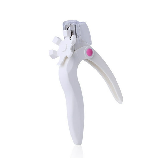 Soidarity Cortaúñas postizas Manual Cabeza de acero inoxidable Manicure Trimmer Tijeras portátiles reutilizables profesionales Negro Juegos de manicura Blanco Soidarity CE013962-01B