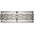thumbnail image 3 of Titanium/Silver Two-Tone Titanium Polished With Sterling Silver Inlay Celtic Knot 8mm Flat Band (Size 9) Made In China tb79-9, 3 of 5