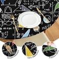 thumbnail image 4 of Math Equations Colorful Doodles Black Pattern Round Fitted Tablecloth with Elastic Edge,Dining Table Cover Waterproof,Outdoor Round Tablecloth for Camping,Dining,Indoor and Outdoor, 4 of 7