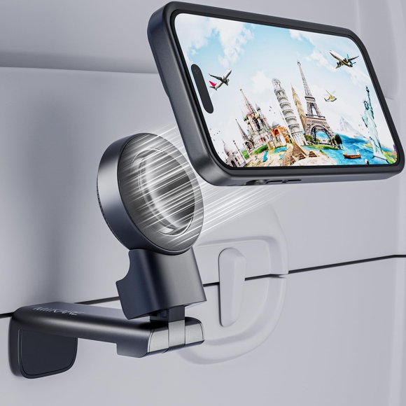 Soporte para teléfono Airplane Travel Essentials MiiKare, negro
