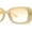 Beige - Orange, variant on Whimsical Pop Color Oval Rectangle Mod Sunglasses Beige - Orange
