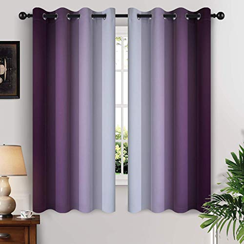 purple curtains for bedroom
