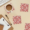 thumbnail image 6 of Xecao Red Strawberry for MDF Cork Coaster 4 Pcs,Drink Coasters,Suit for House Warming Gifts New Home ,Coffee Table Decor-Square, 6 of 7