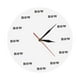 thumbnail image 5 of Reloj de pared motivacional, reloj silencioso decorativo, adorno de pared acrílico. blanco, 5 of 9