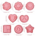 thumbnail image 3 of Sello de galleta de prensa manual NikouMX 8 piezas cortadores de galletas, 3 of 8