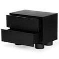 thumbnail image 6 of Safavieh Addyson Solid Wood 2 Drawer Nightstand in Black, 6 of 12