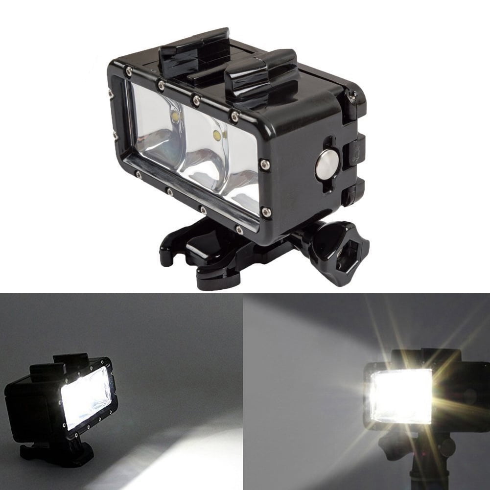 3 Session and Other Similar Sized Action Cameras TOPTOO Waterproof LED Video Light Diving Light 5500-6000K 300Lux Underwater 30m Wide Angle Micro USB Charging for GoPro Hero 7 6 5 4 3 