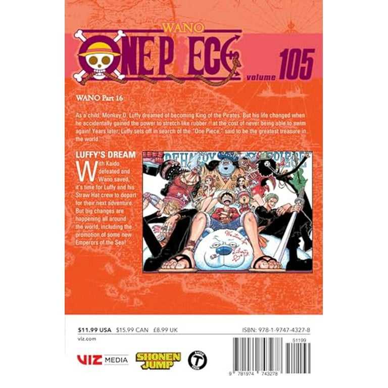 One Piece, Vol. 105 (Paperback) - Walmart.com