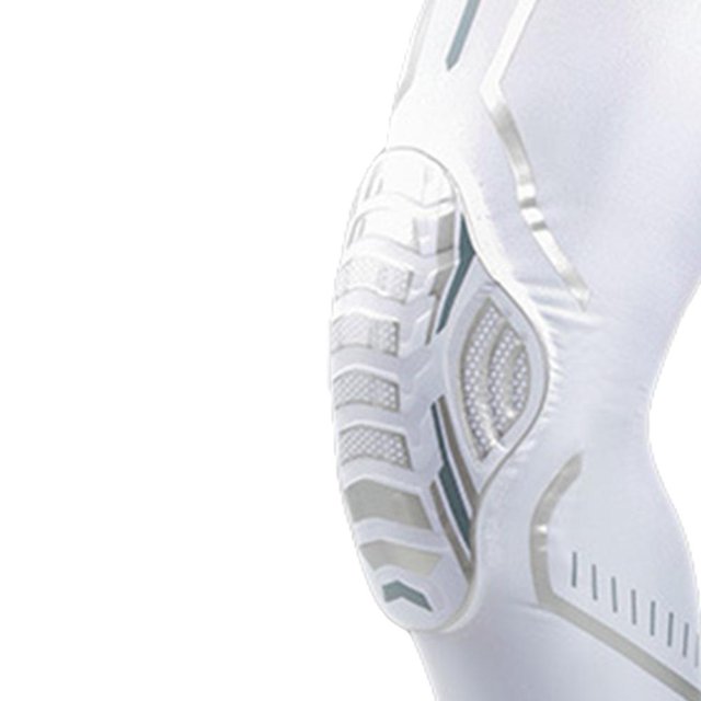 1 rodillera deportiva elástica rodilleras antideslizantes para deportes al aire libre (XL blanco)