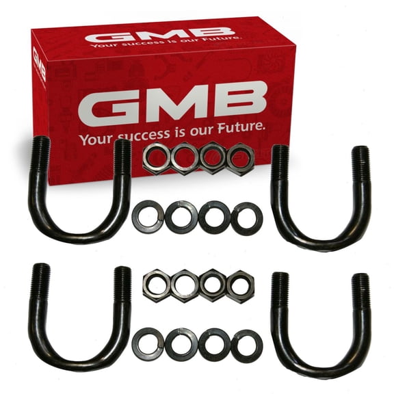 2 pc GMB Rear Shaft All Universal Joint U-Bolt Kits compatible with Chevrolet Suburban 1500 2006-2014