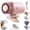 Pink, variant on Car Clip on Air Conditioner Fan – USB rechargeable fan with powerful semiconductor cooling, lightweight and portable for cars, beaches, or umbrellas.