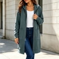 thumbnail image 2 of BOOMNY Womens Long Sleeve Fleece Hoodies Solid Pullover Long Hoodie for Women Trendy Zip Up Warm Fall Winter Hooded Sweatshirts With Pocket, 2 of 6
