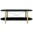 thumbnail image 3 of vidaXL Coffee Table Black 110x48x40 cm Engineered Wood, 3 of 5