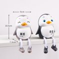 thumbnail image 2 of Coofit 2PCS Resin Ornament Creative Lovely Long Leg Tabletop Ornament Desk Decoration, 2 of 5