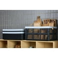 thumbnail image 6 of 3-Pack Plastic Collapsible Storage Crates-30L,Foldable Plastic Crates for Storage (Black+Gray), 6 of 8