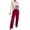 X385-Red, variant on Censtreet Womens Ribbed Knit Pajama Sets 2 Piece Lounge Set Long Sleeve Pjs Sleepwear Set with Pockets