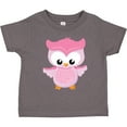 thumbnail image 3 of Inktastic Cute Pink Spring Owl Girls Toddler T-Shirt, 3 of 5
